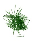 Plastic Green Pins
